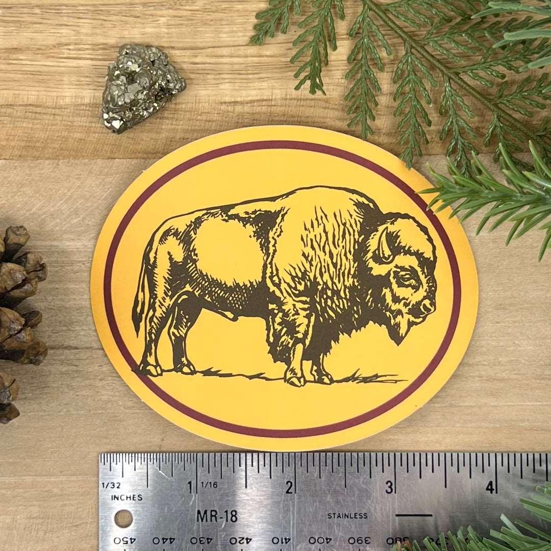 Bison Badge Sticker - Counter Couture