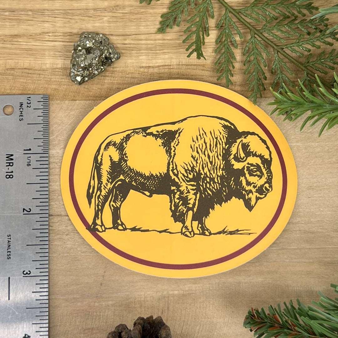 Bison Badge Sticker - Counter Couture