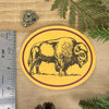 Bison Badge Sticker