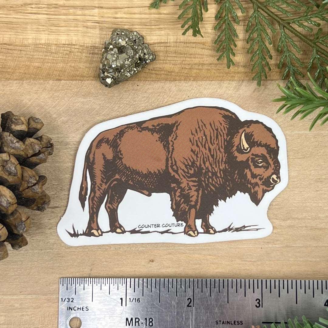 Bison Die Cut Sticker - Counter Couture