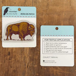 Bison Patch – Durable Woven Patch with Iron-On Backing for Western Wear - Counter Couture