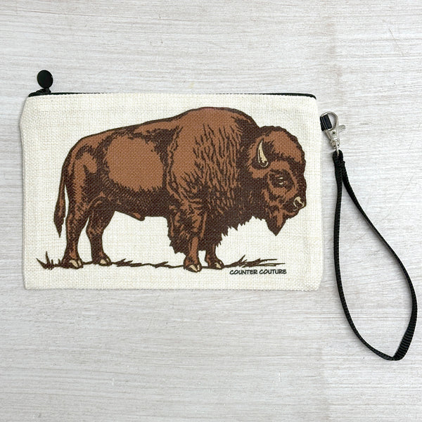 Bison Zipper Pouch