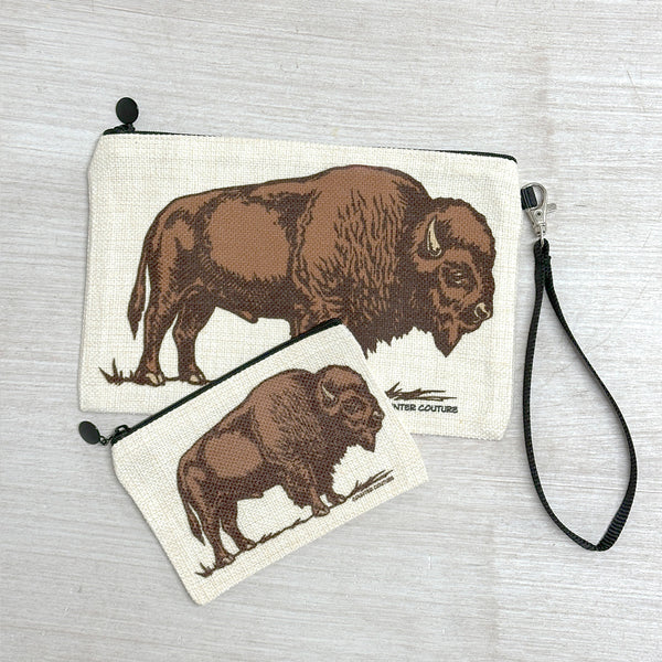 Bison Zipper Pouch