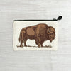 Bison Zipper Pouch