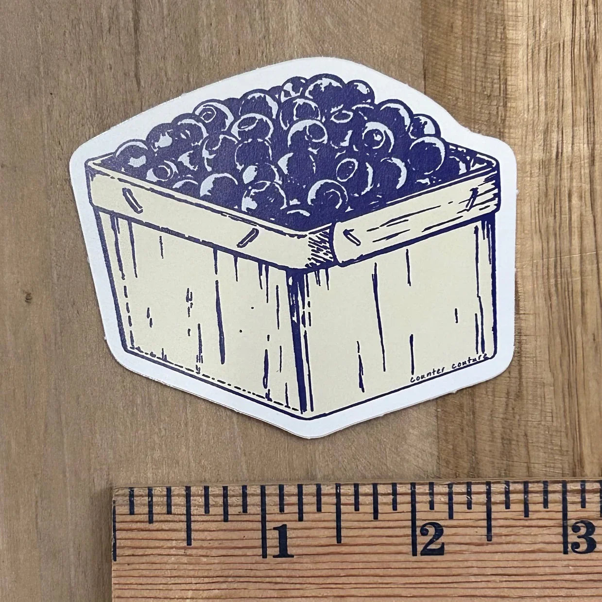 Blueberry Sticker - Premium Vinyl Decals | Weatherproof Scratch Resistant Matte Finish - Counter Couture