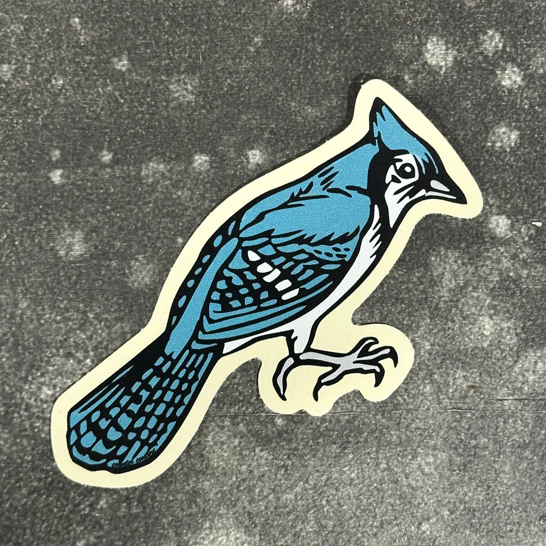 Bluejay Sticker - Weatherproof Vinyl Decal for Water Bottles & Laptops - Counter Couture