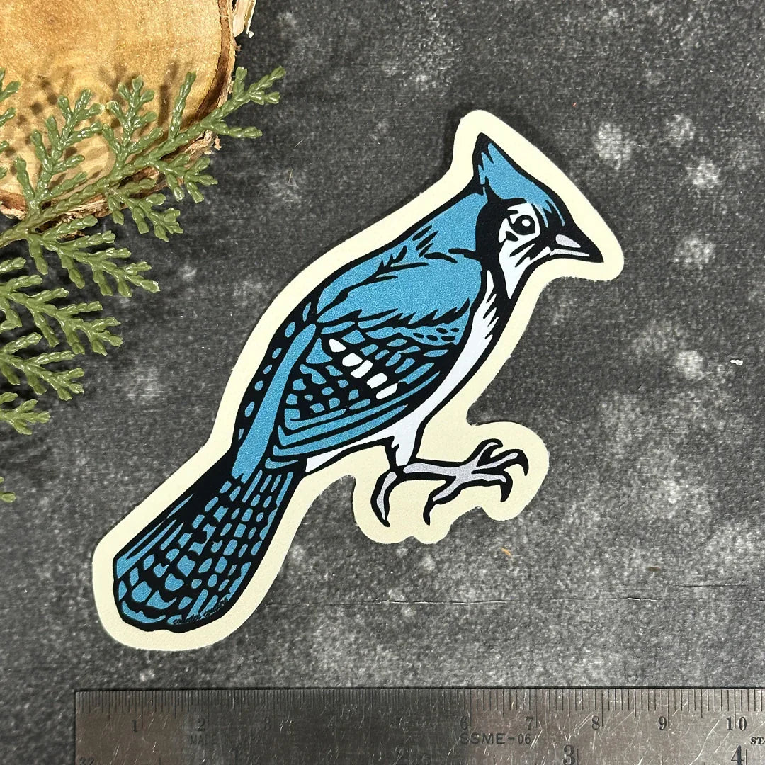 Bluejay Sticker - Weatherproof Vinyl Decal for Water Bottles & Laptops - Counter Couture