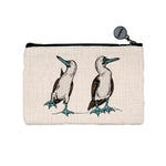 Blue Footed Booby Zipper Pouch for Travel, Cosmetics & Organization, 2 Sizes - Counter Couture