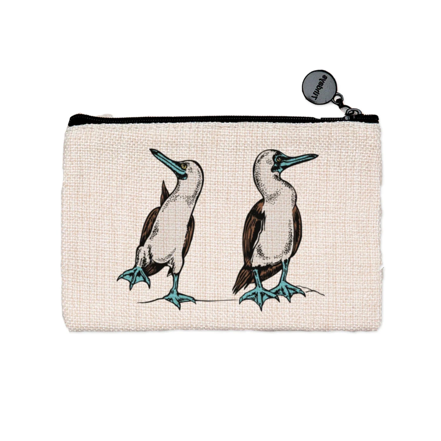 Blue Footed Booby Zipper Pouch for Travel, Cosmetics & Organization, 2 Sizes - Counter Couture