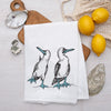 Blue Footed Boobies Tea Towel