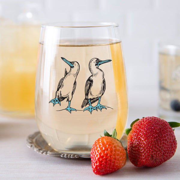 Boobies Wine – 17oz Stemless Glassware | Counter Couture