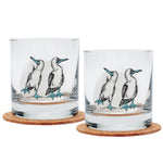 Blue Footed Booby 11oz Whiskey Glass - Made in the USA - Counter Couture