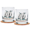 Blue Footed Booby Rocks Glass - 11oz Whiskey Glass - Locally Made