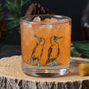 Blue Footed Booby Rocks Glass - 11oz Whiskey Glass - Locally Made