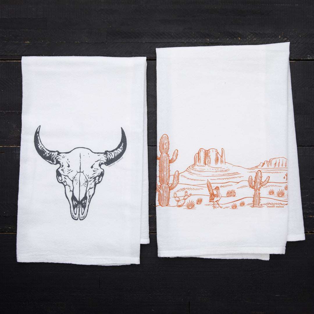 Buffalo Skull and Desert Towel Set - Counter Couture