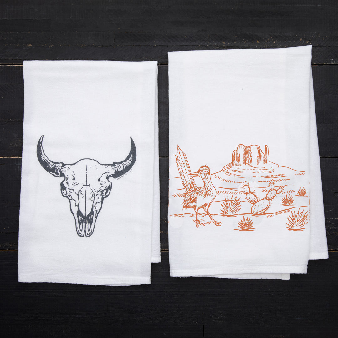 Buffalo Skull and Desert Towel Set