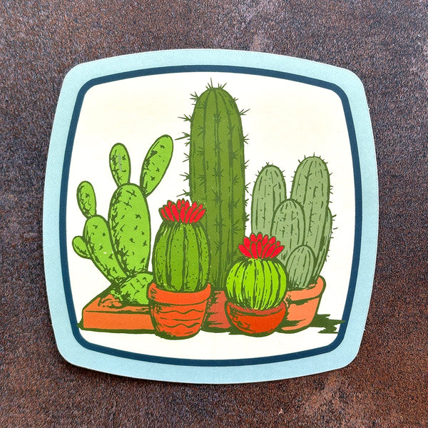 Cactus Badge Sticker