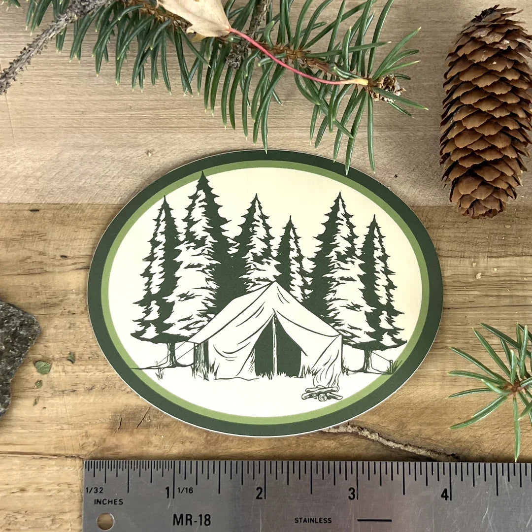 Camping Badge Sticker - Counter Couture