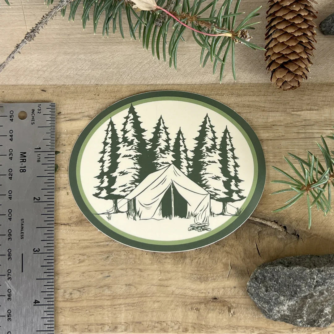 Camping Badge Sticker - Counter Couture