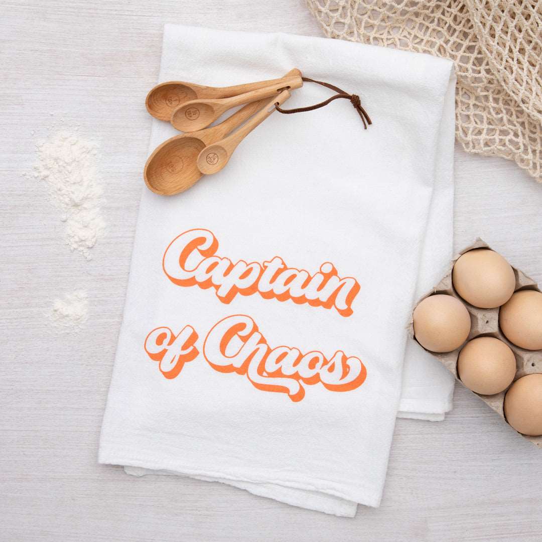 Captain of Chaos Flour Sack Towel - Kitchen Towel - Dish Towel - Counter Couture