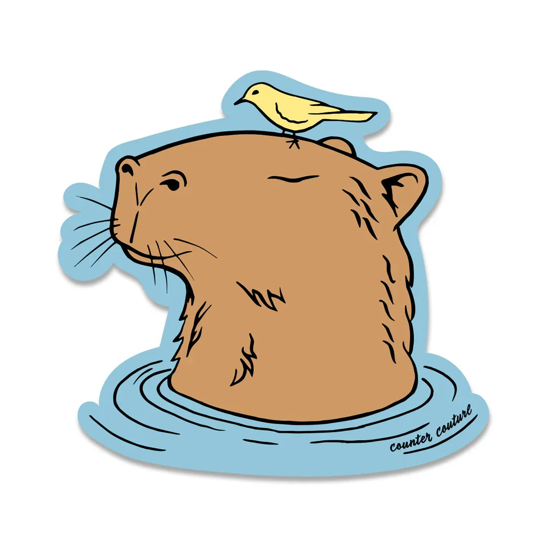 Capybara Sticker - Counter Couture