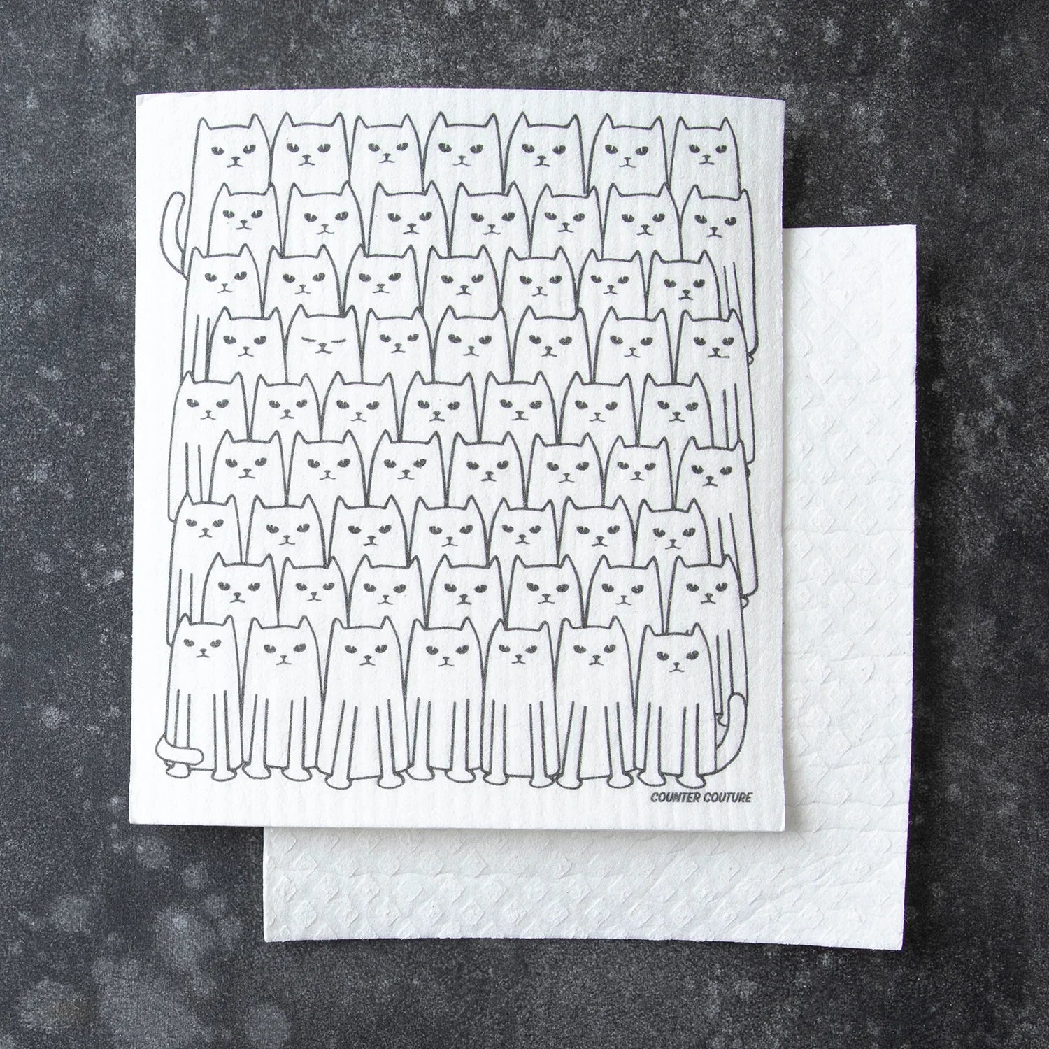 Cat Swedish Dish Cloth - Eco-Friendly & Biodegradable - Counter Couture