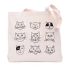 Cat Faces Tote Bag