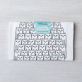 Cat Flour Sack Towel - Eco-Friendly | Hand-Drawn - Counter Couture