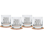 Cat Rocks Glasses | Dishwasher Safe - Black Print - Counter Couture