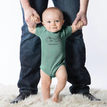 Colorado Mountain Range Baby Bodysuit - Eco-Friendly, Hand-Drawn - Counter Couture