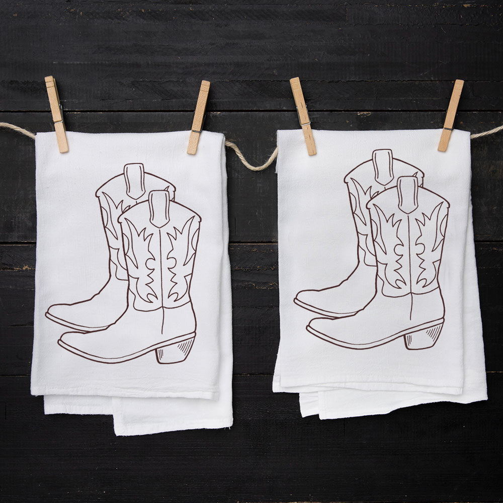 Cowboy Boot Tea Towel