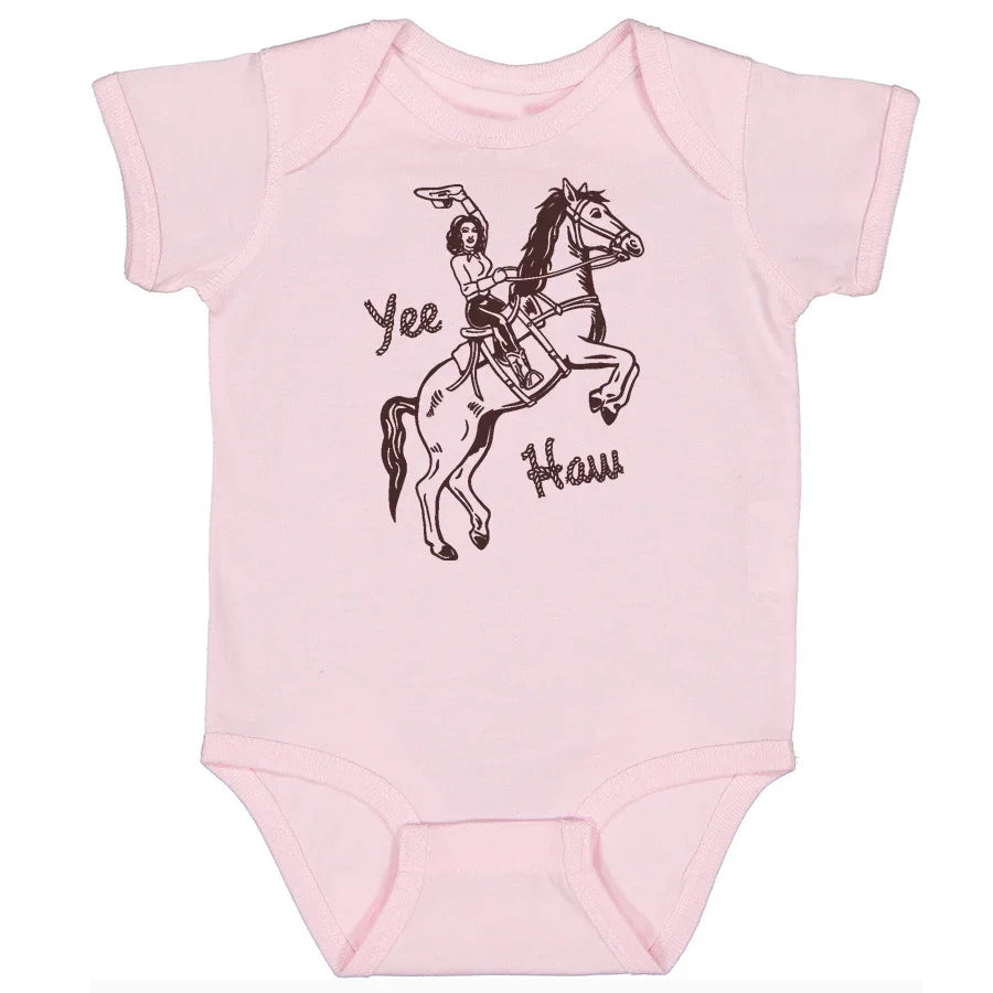 Cowgirl Baby Bodysuit - Retro Design, Eco-Friendly - Counter Couture