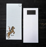 Cowgirl Magnetic Notepad - 3.5" x 8", 50 Pages, Eco-Friendly, Organized Grocery List - Counter Couture