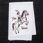 Cowgirl Flour Sack Tea Towel - Eco-Friendly | Hand-Drawn - Counter Couture