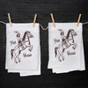 Cowgirl Flour Sack Tea Towel