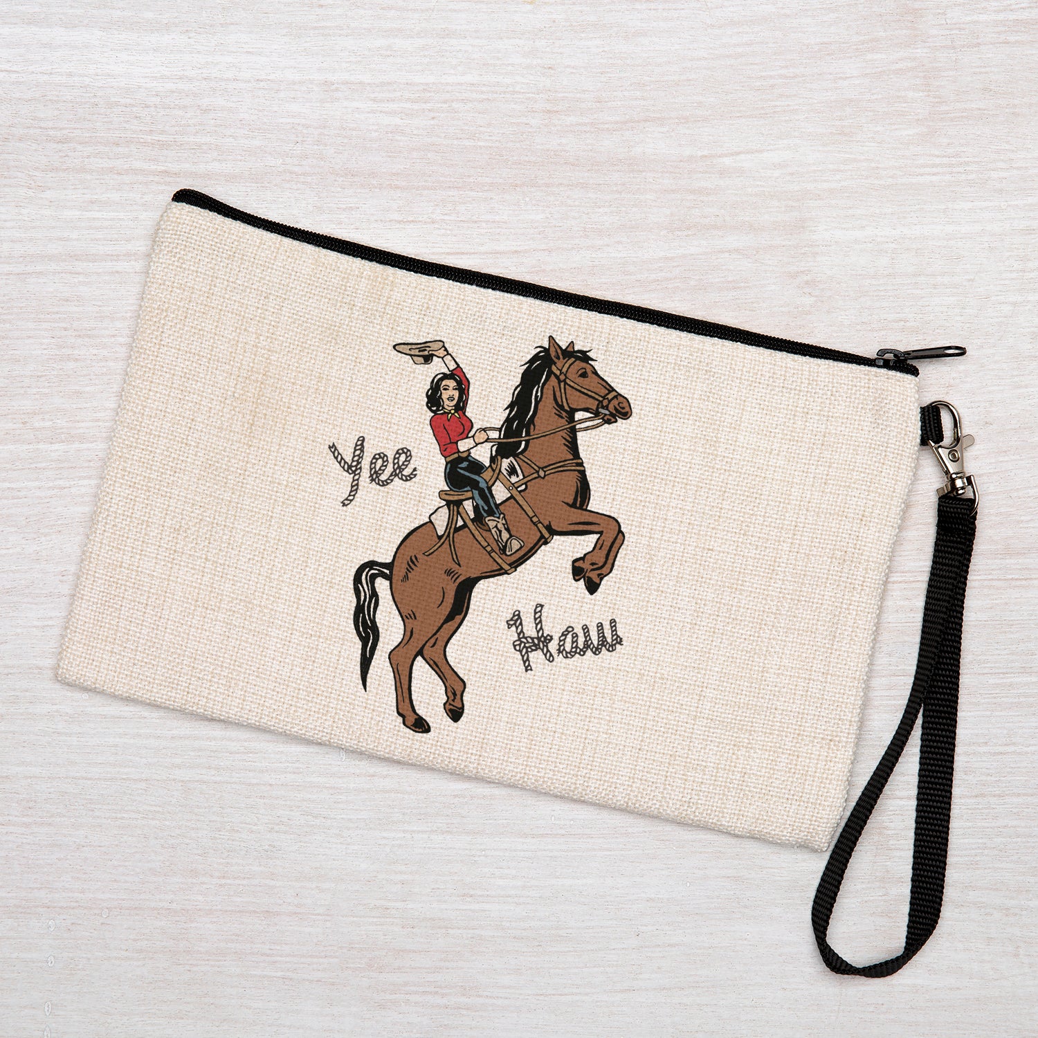 Cowgirl Zipper Pouch