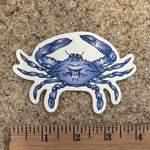 Crab Sticker - Blue - Counter Couture