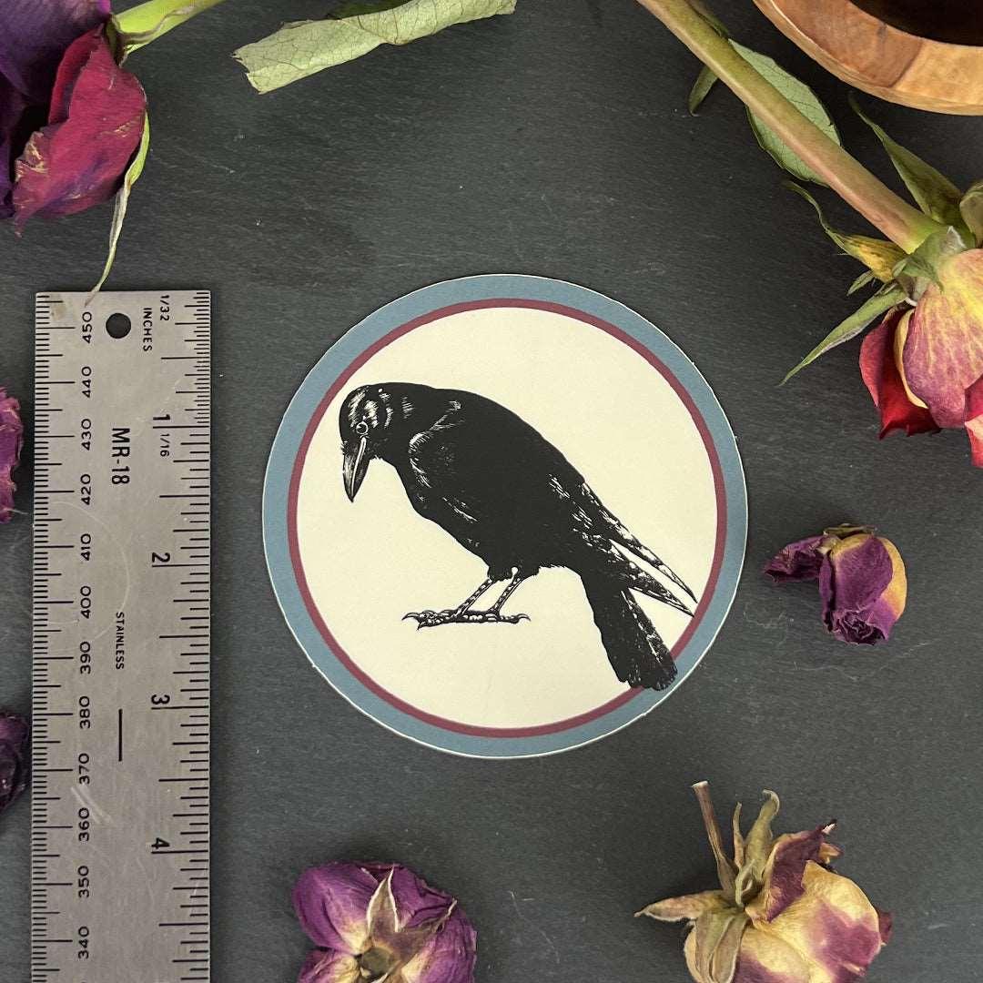 Crow Badge Sticker - Counter Couture