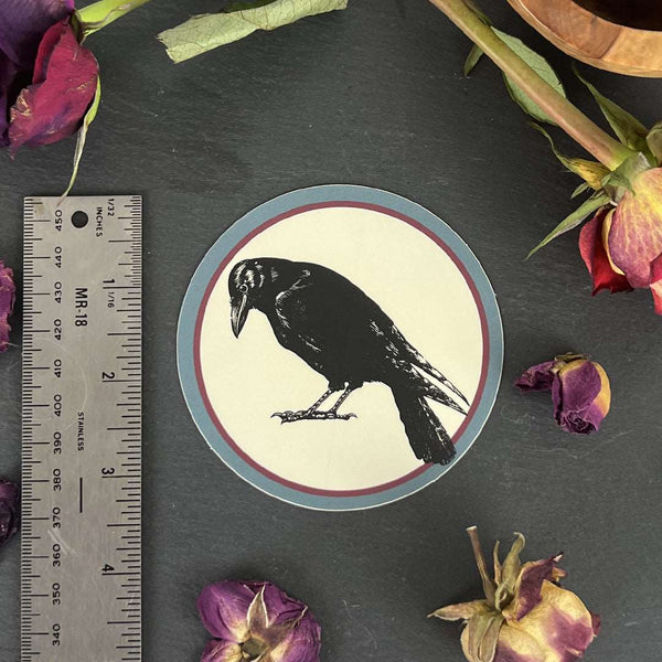 Crow Badge Sticker