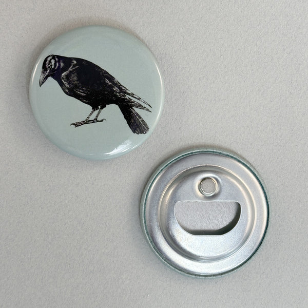 Crow Bottle Opener - Durable Metal Handheld Bar Tool by Counter Couture