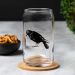 Grim Beer Can Glass Set of 4: Skull, Crow, Bat, Snake - Counter Couture