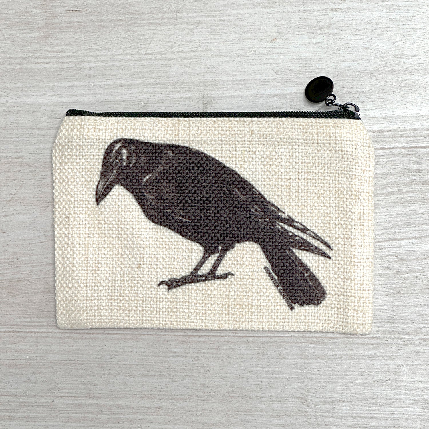 Crow Zipper Pouch
