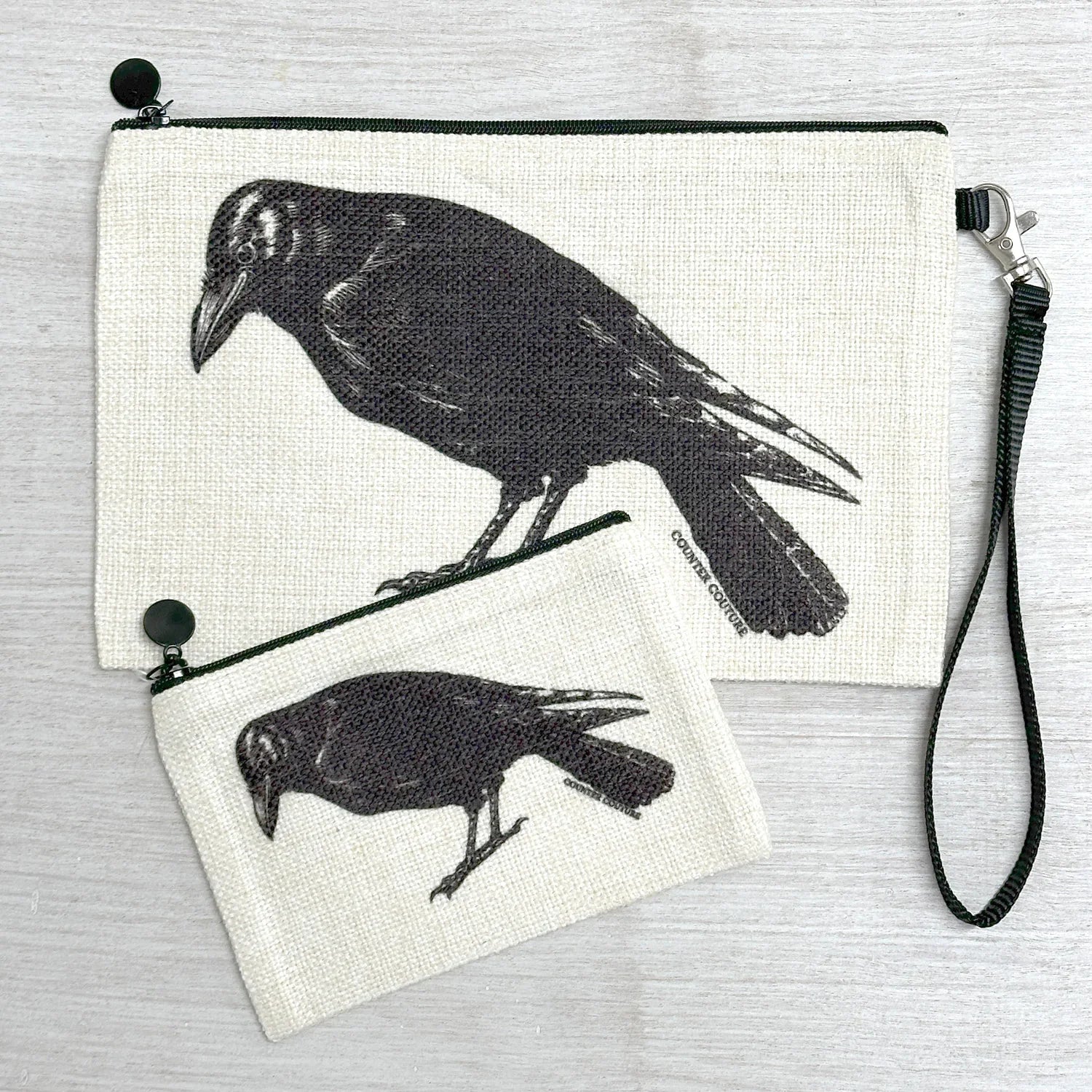 Crow Zipper Pouch - Counter Couture