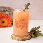 Desert Beer Can Glass - 16oz, Dishwasher Safe and Hand-Drawn - Counter Couture