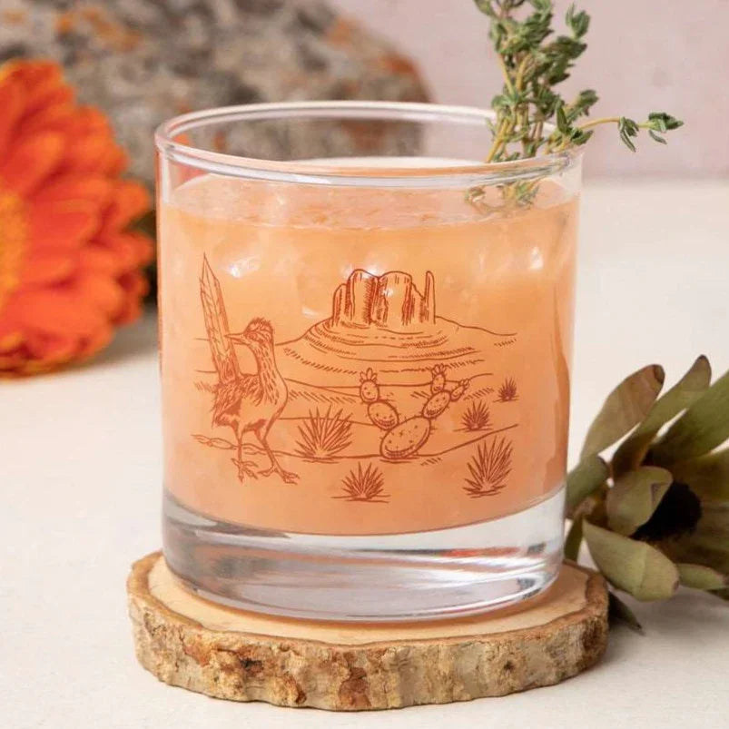Desert Rocks Glass - 11oz Whiskey Glass - Locally Made - Counter Couture