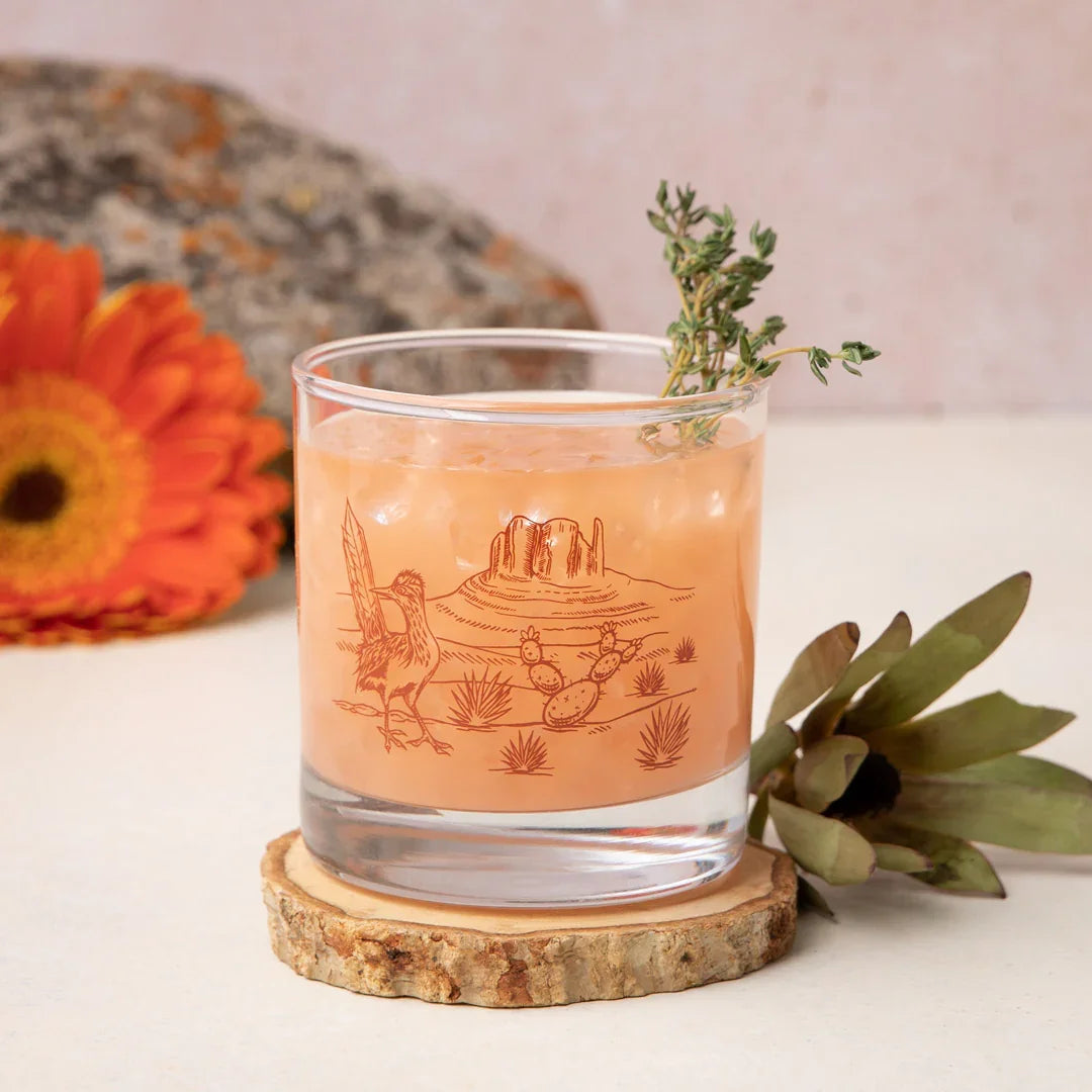 Desert Rocks Glass - 11oz Whiskey Glass - Locally Made - Counter Couture