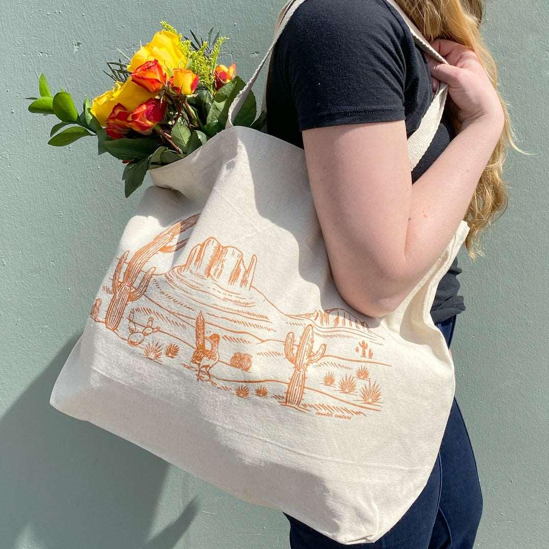 Desert Tote Bag - Reusable, Eco-Friendly, Shopping, Reusable Grocery Tote - Counter Couture