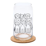 Dog Beer Can Glass - 16 oz , Top-Rack Dishawasher Safe - Counter Couture