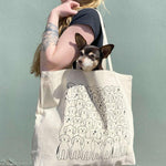 Dog Canvas Tote Bag - Reusable, Eco-Friendly, Shopping, Grocery, Gift, Market - Counter Couture