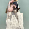 Dog Printed Canvas Tote Bag - Counter Couture